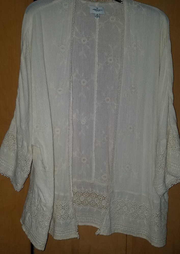 American Eagle Outfitters Embroidered Kimono